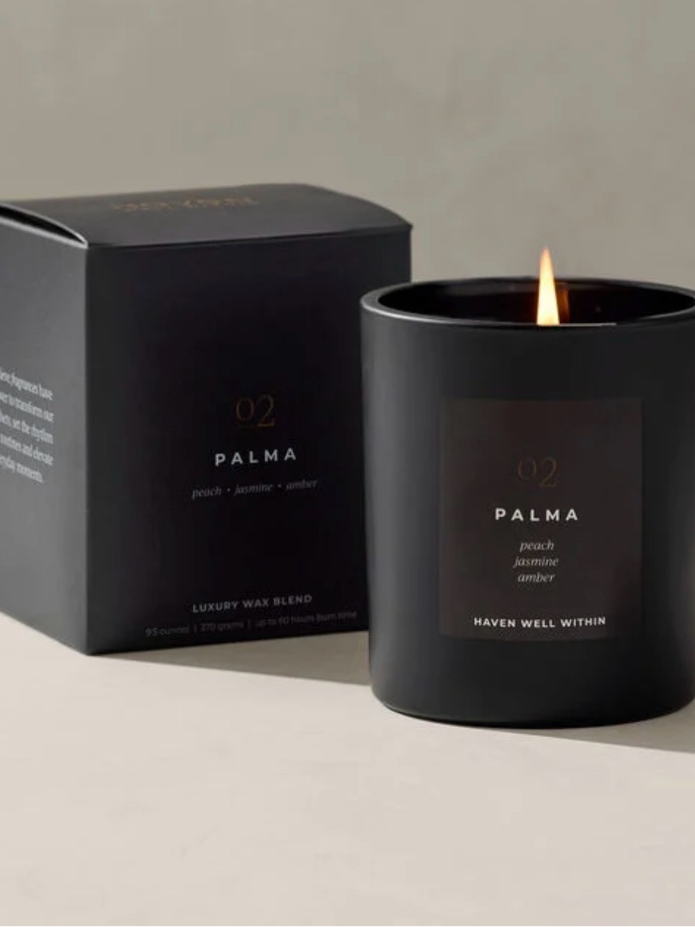 Talbots Palma Scented Candle - Black